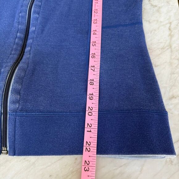 Orvis Womens Full Zip Jacket Blue Reversible Mock Neck Casual Outdoors size S - Picture 7 of 7